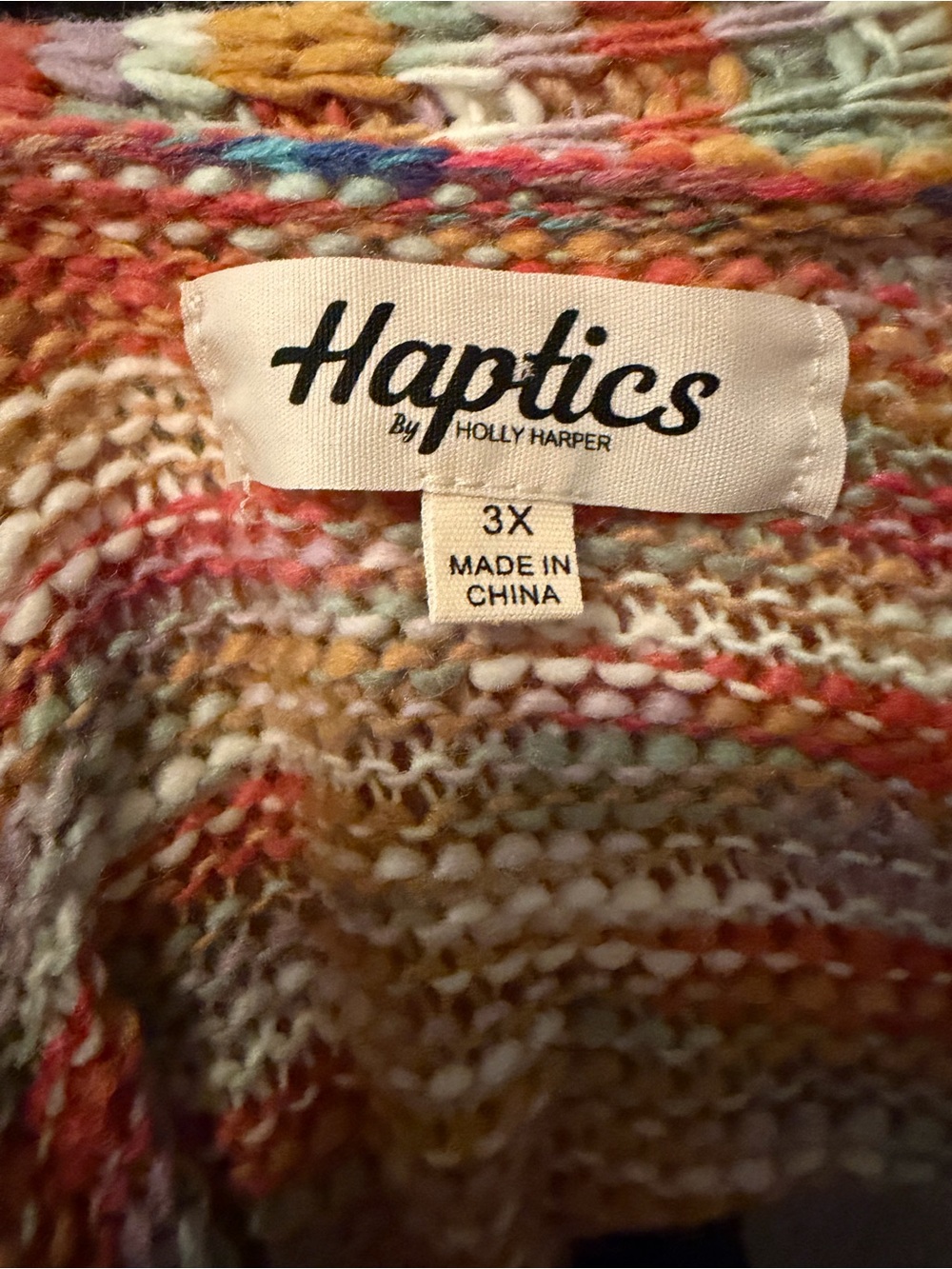 Haptics By Holly Harper Multicolor Knit Top - 3x View 6